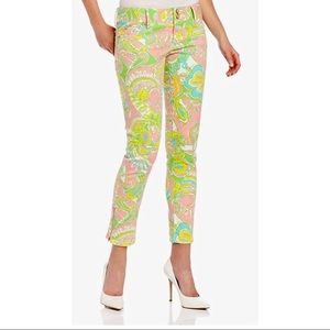 Lilly Pulitzer multi colored Skinny jean size 2